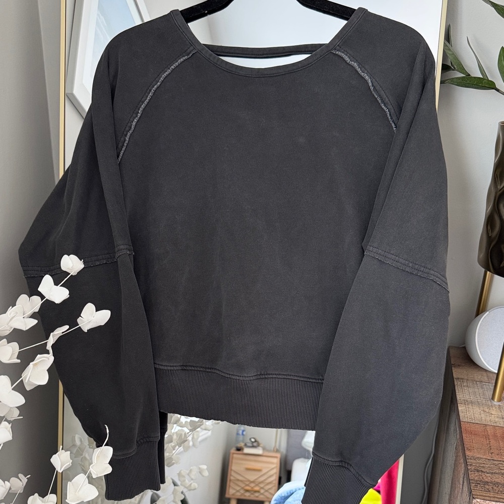 American Eagle Open Twist Back Sweatshirt